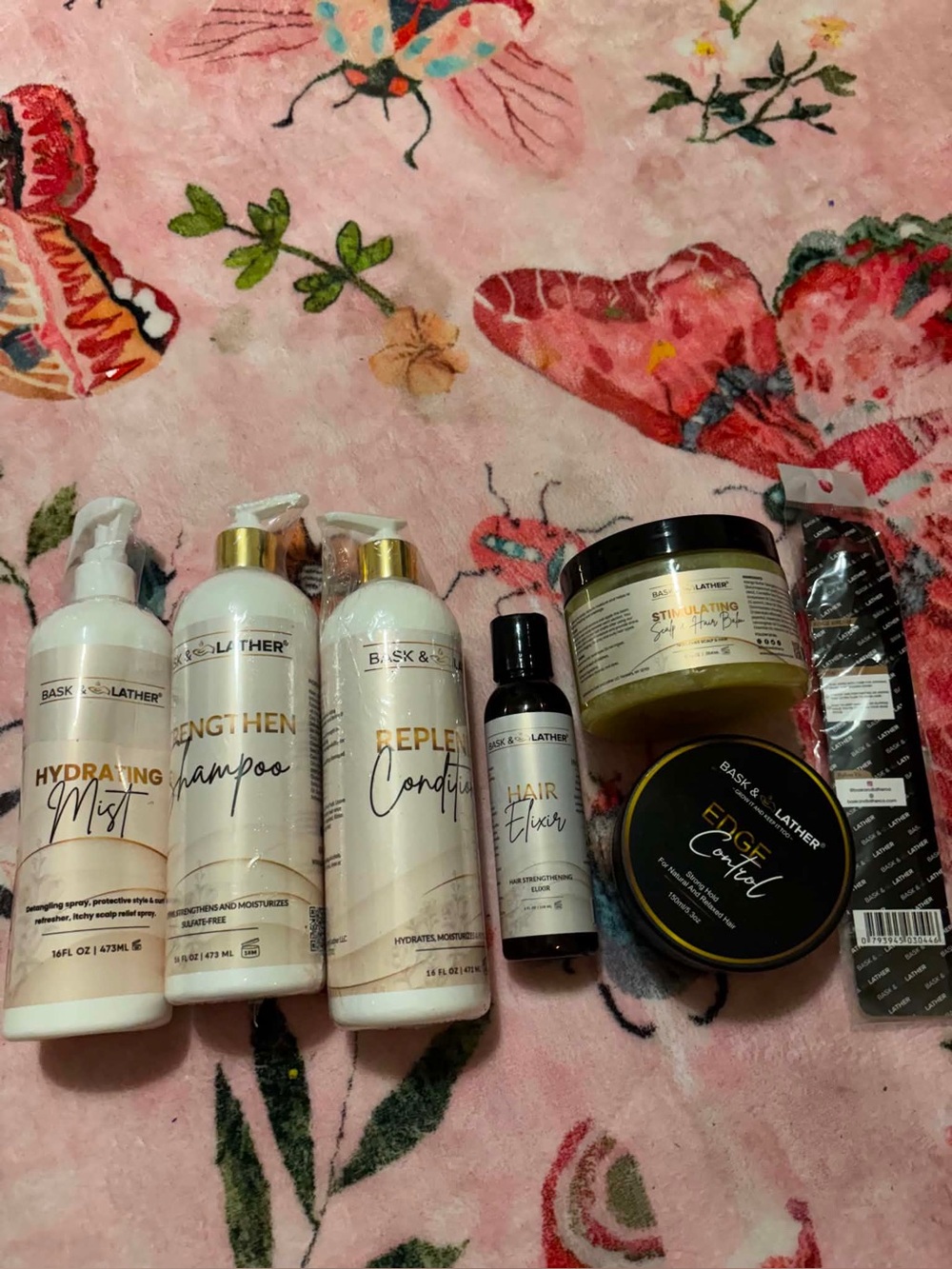 Bask & Lather Hydrating Hair Set - Pink Label